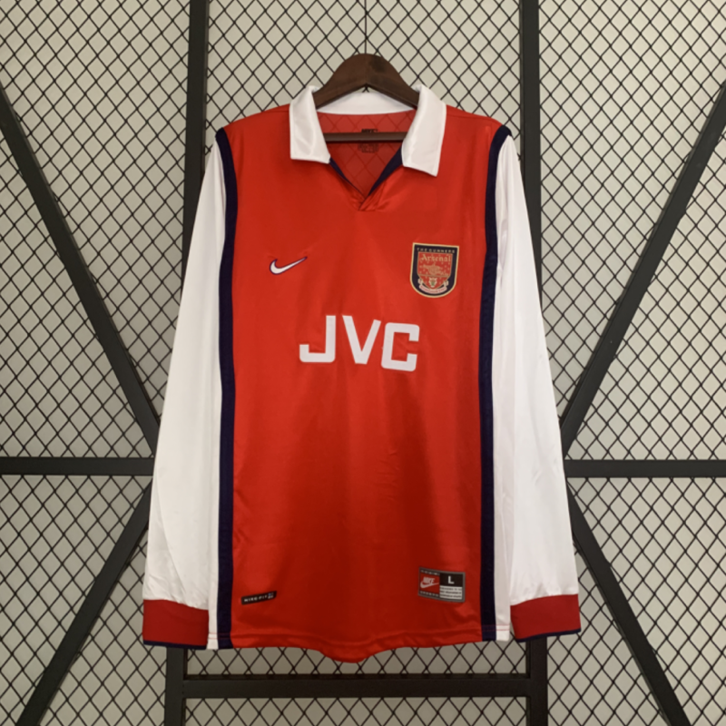 Retro Long Sleeve Arsenal 98/99 Home Kit